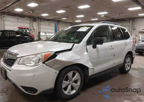 2015 Subaru Forester 2.5I Premium из США, поврежденный, VIN JF2SJADC9FH424644